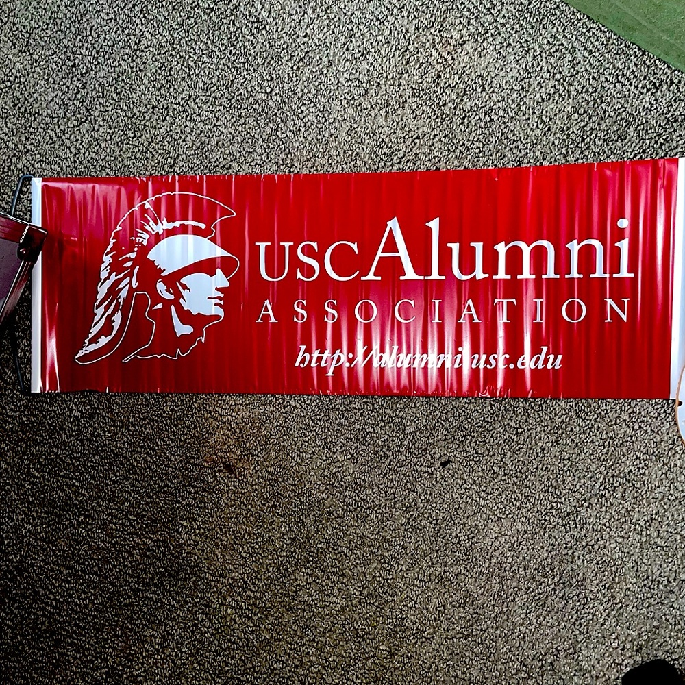 USC Roll Out Banner Fight On Water & Tear Proof 10” by 26”. New in Bag